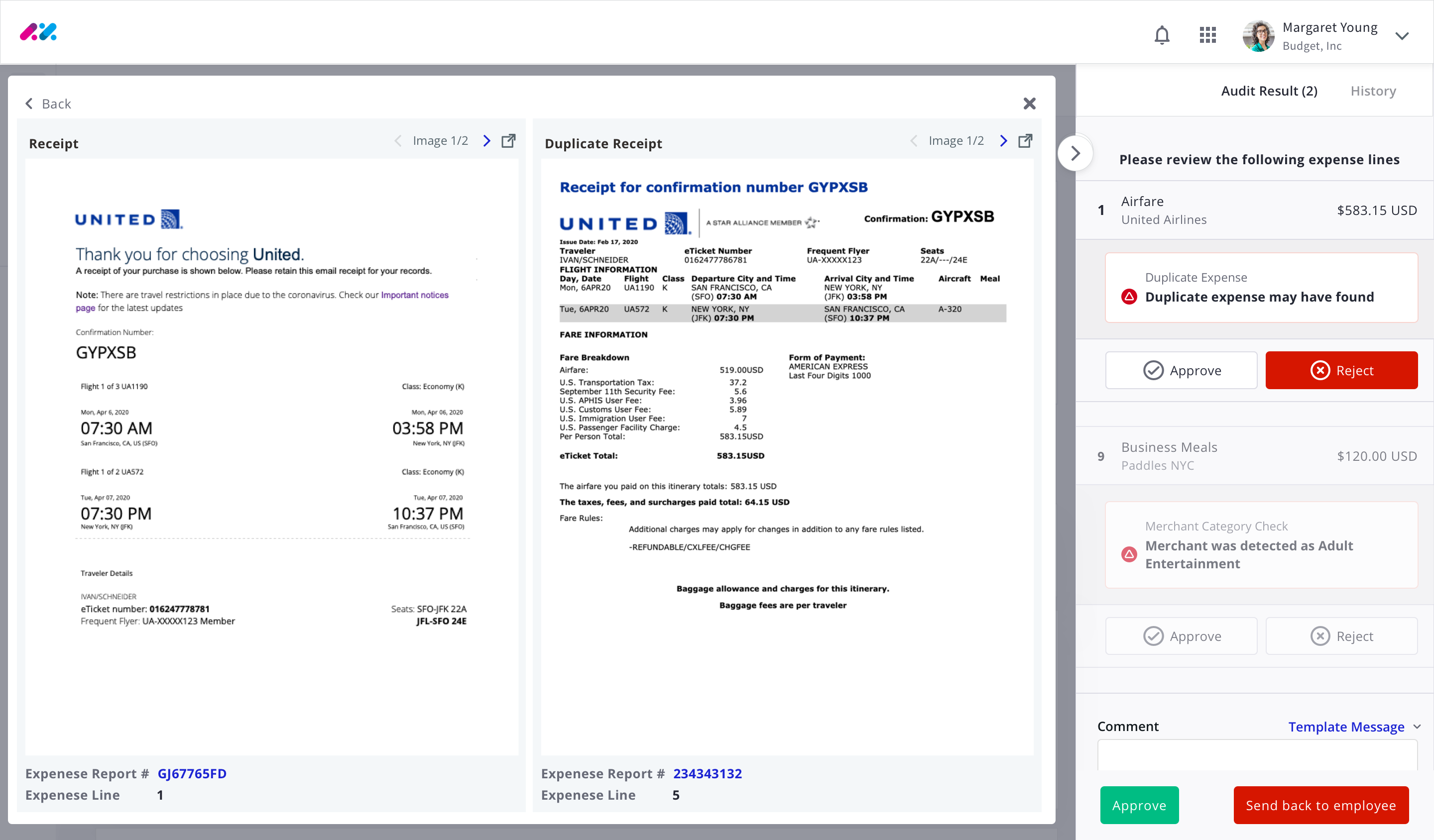 Expense Report - duplicate